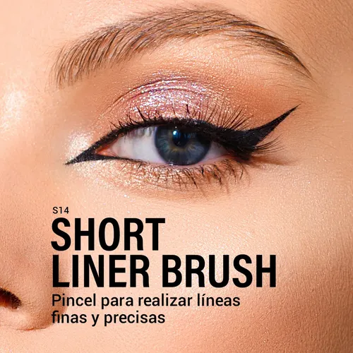 Pincel Ojos Delineado Maquillaje S14 Short Liner Idraet