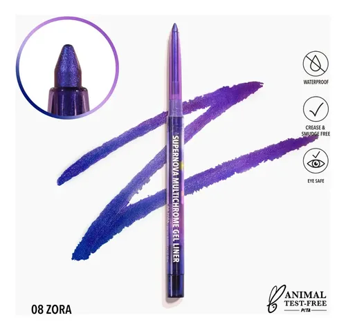 Delineador en Gel Moira Supernova Multicromático Zora para Ojos