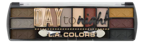 Paleta de Sombras L.A. Colors Day to Night 12 Tonos Mate y Brillantes