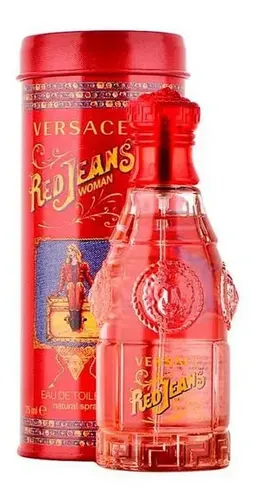 Perfume Versace Red Jeans Mujer Edt 75ml Fragancia Floral