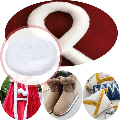 Cinta Ancha De Piel Sintética Para Decoración De Blanco