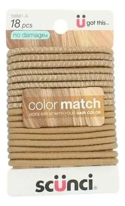 Scunci Beautiful Blends Hair Ties, 18 Unidades (paquete D…