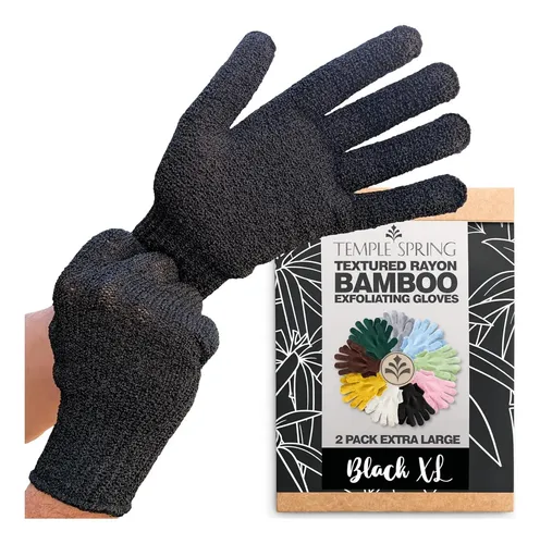 Guantes Exfoliantes Temple Spring Xl Para Piel Suave Y
