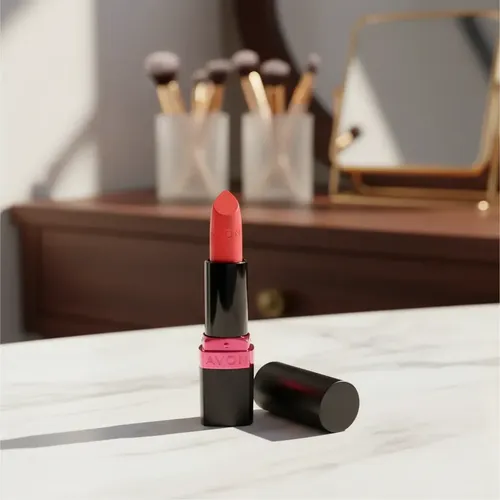 Labial en Barra Avon Ultra Color Ultra Mate Rojo Anaranjado
