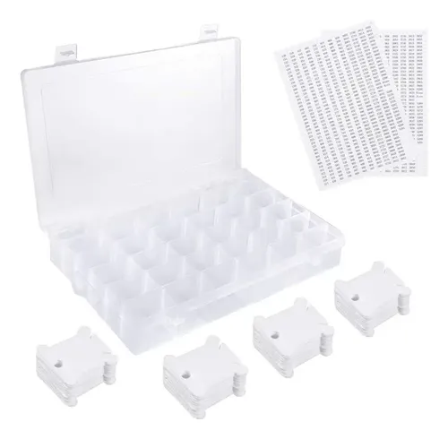 I Caja Organizadora De Hilo Dental Para Bordado De Plástico