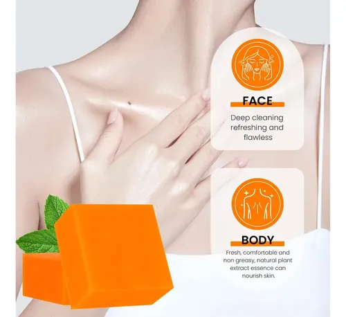 Jabón K Con Melanina Y Cúrcuma Para Manchas Oscuras Y &wbb
