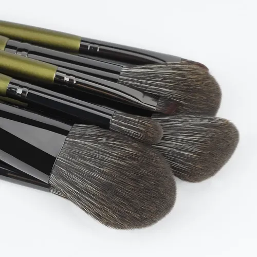 Set De 9 Brochas De Maquillaje Para Principiantes (gris)
