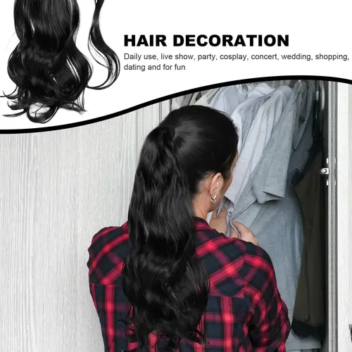 Extensiones De Cabello Ponytail Rizado Larga Envoltorio