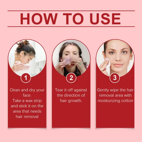 Tira De Cera Para Depilación Facial Ouhoe Rose Gentle De Una