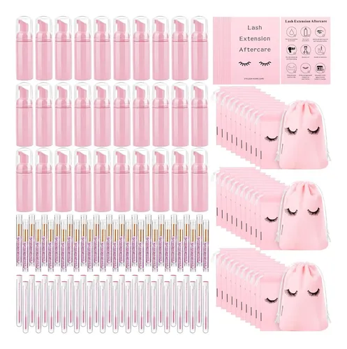 Kit De Champú Para Pestañas Zhehao, 150 Unidades, Con Cepill