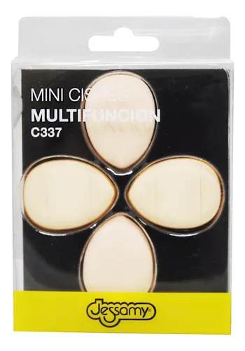Mini Esponjas de Maquillaje Jessamy Cisne 4 Unidades Color Claro