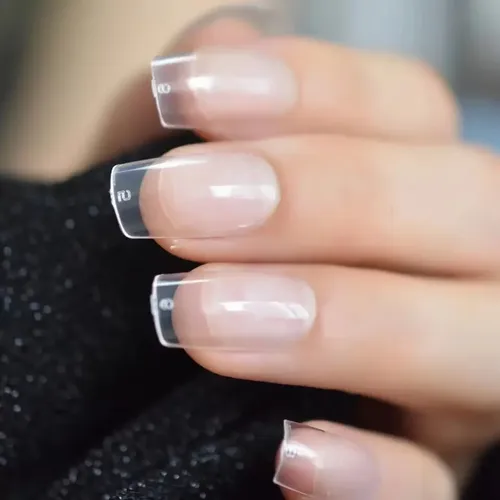 Tips Cuadrado Sistema Gel Caja X100pcs Ultra Fino Uñas