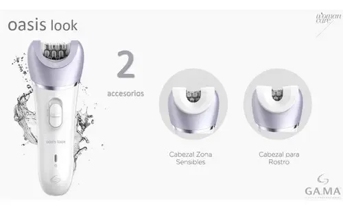 Depiladora Gama Portatil Skin Lady 3 En 1 Electrica Exfolia Cuerpo Piernas Accesorios Depilador Femenino Garantia