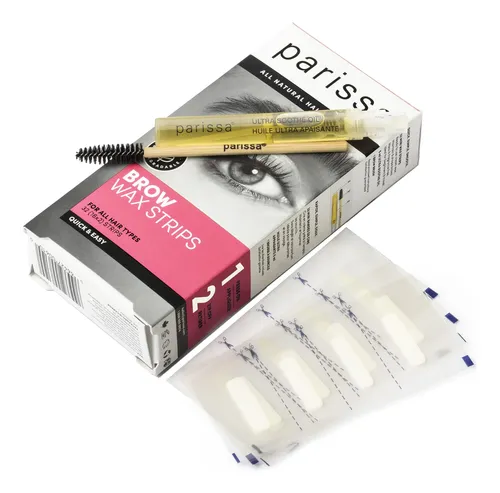 Kit De Tiras De Cera Parissa Eyebrow 32 Biodegradables Para