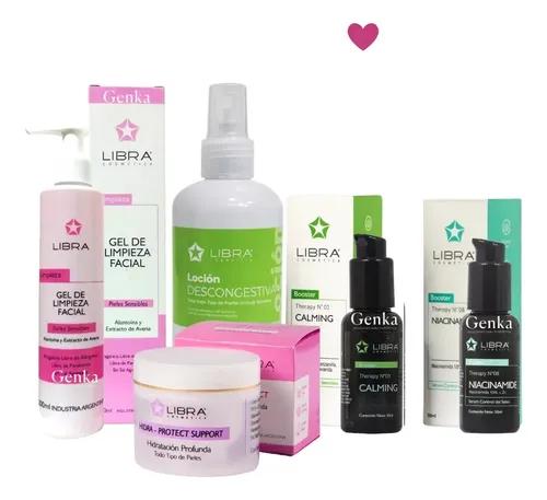 Kit Skincare Libra Rosacea Piel Sensible Acne Niacinamida