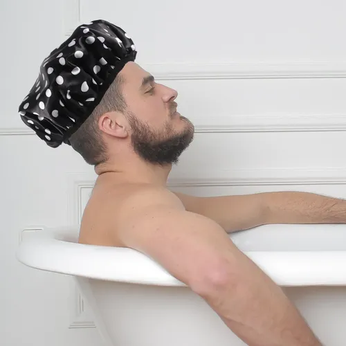 Gorro De Baño De Tres Capas, Resistente Al Agua, Estampado