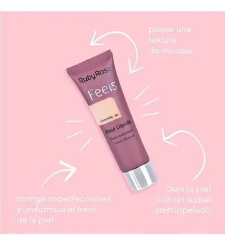 Ruby Rose Base Maquillaje Feels Textura Mousse Terciopelo