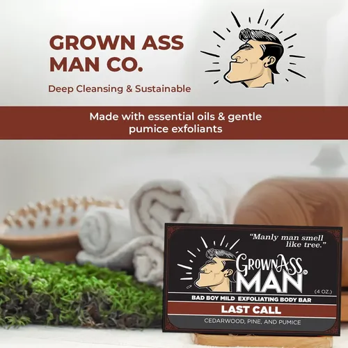 Barras Corporales Grown Ass Man Co., Paquete De 3, Last Call