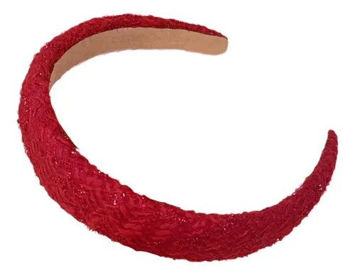 Diadema Roja Brillante Para El Pelo Como Accesorio &sc