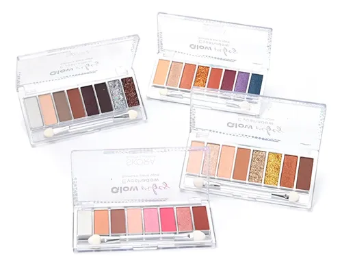 Paleta Sombras Ojos Skora Glow Vibes 8 Tonos Con Aplicador