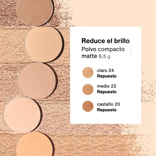 Repuesto Polvo Compacto Matte Faces 6,5 G Natura