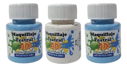 Maquillaje Teatral Ad Set X9 Potes 40ml Colores Argentina