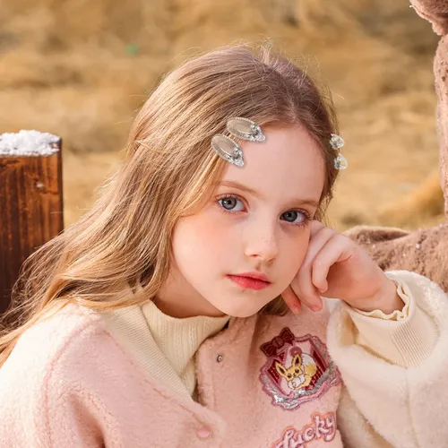 20 Pinzas De Pelo Mini Barrettes Decorativas Estilo Francés