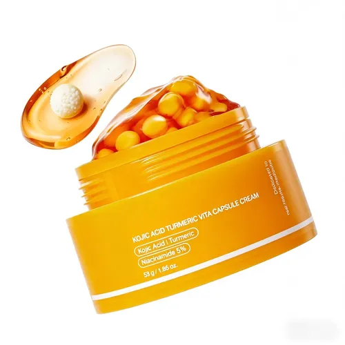 Crema En Cápsulas Iluminadora De Vitamina C Con Ácido Kójico