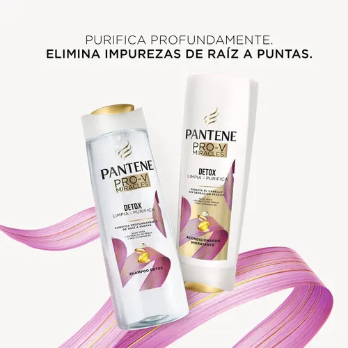 Shampoo Detox Pantene Pro-v Miracles Detox Limpia – Purifica 750 Ml