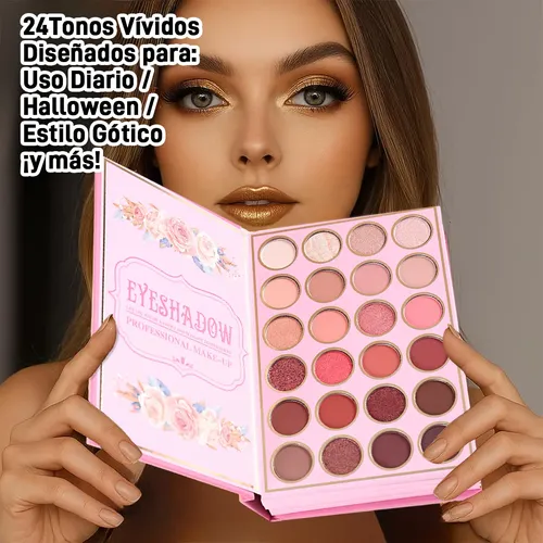 5 En 1 Paleta Sombras, Gloss, Iluminador, Rubor Y Contorno