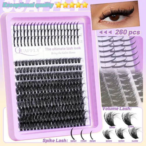 Kit De Pestañas Postizas Clusters 1790pcs Con Puntas Y Base