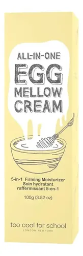 Crema Hidratante Antiedad Egg Mellow de Too Cool For School para Rostro y Cuello