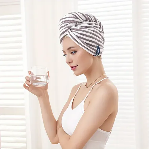 Toalla Turbante For Secado Rápido De Cabello