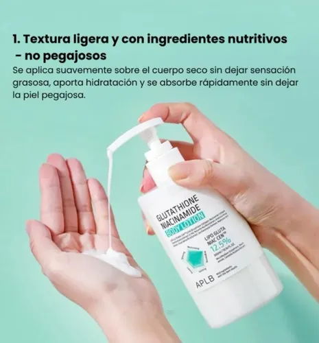 ;aplb Crema Loción Corporal Glutation Niacinamida 300ml Cn’