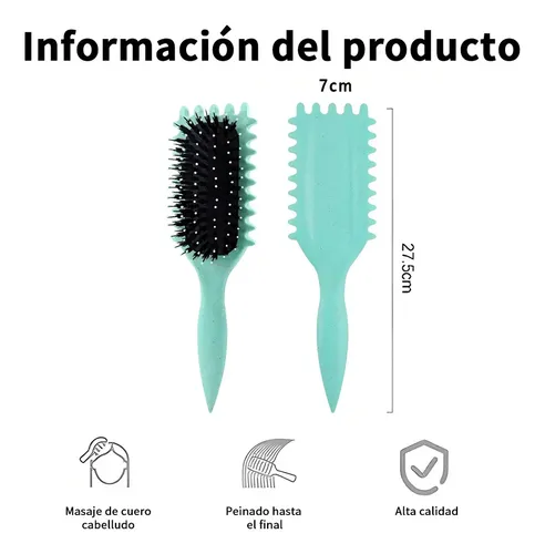 Pincel Bounce Curl Brush, Peine Rizado Define Style 2 Pzs Ne