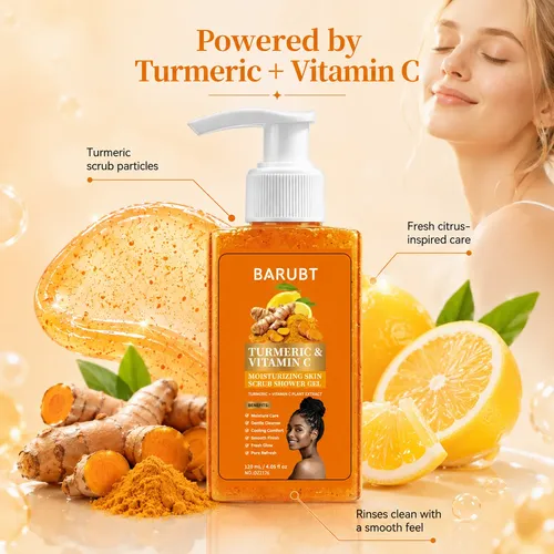 Gel De Ducha Barubt Cúrcuma Y Vitamina C 120ml