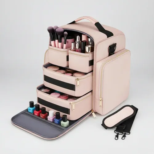 Organizador Maquillaje Profesional Gran Capacidad Portátil