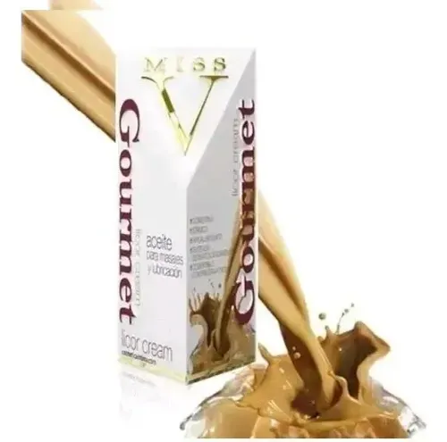 Pack Aceite Lubricante Corporal Miss V con Sabor Licor Cream para Masajes Íntimos