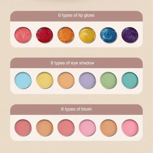 Kit De Maquillaje Lavable, Seguro Y No Tóxico, Juego De Simu