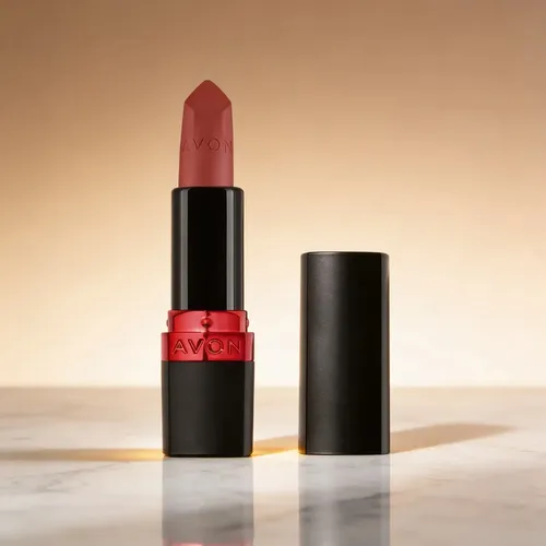 Labial Matte Avon Ultra Color Fps30 Barra 3,6g Nude Carmesi