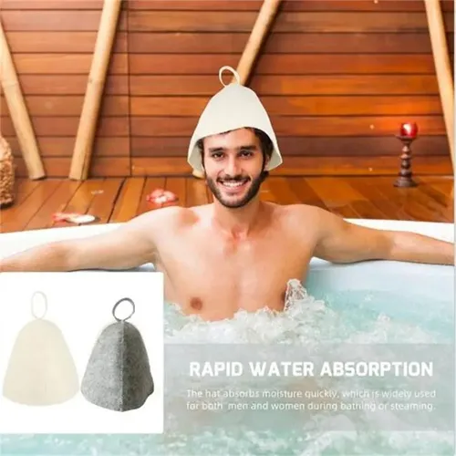 ` Gorro De Lana For Sauna Anti Calor Color Sólido U