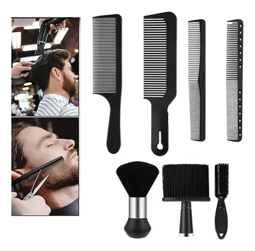 8 Piezas De Cepillo Para Cabello De Barbero Peine Z