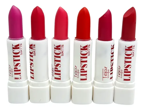 Lapiz Labial Matte Tejar Colores Surtidos X 6 Unidades
