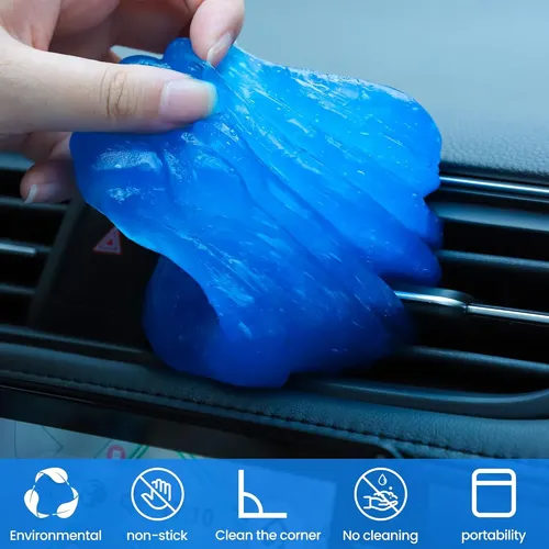 Kit Gel Limpieza Auto 4 Piezas Limpia Polvo Y Ranuras