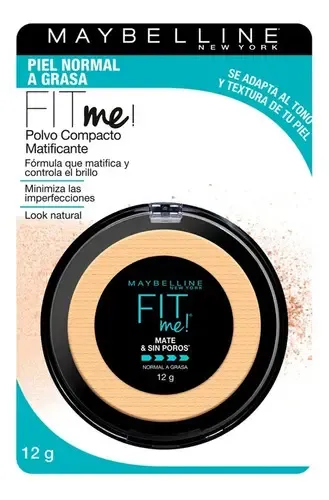 Base Maquillaje Polvo Fit Me Matte+poreless 12g Maybelline