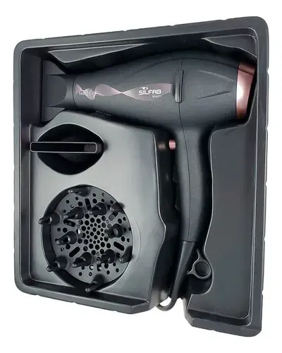 Silfab Secador De Pelo Maxflow By-568 Color Negro