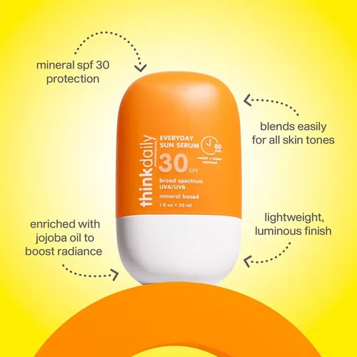 Thinkdaily Suero Solar Facial Spf 30, 30 Ml, Hidratante