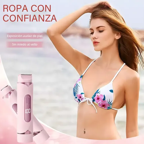 For Depiladora Para Mujer De Bikini Electrica Doble Cabeza