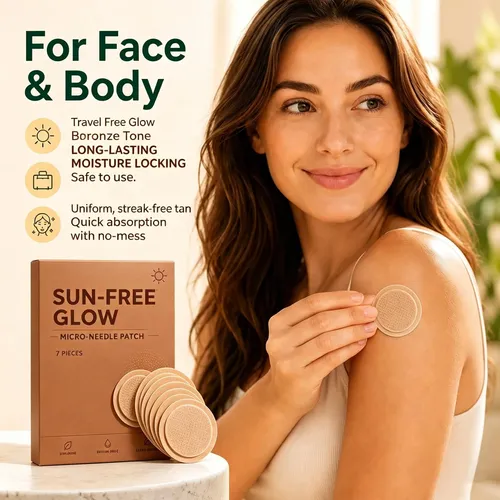 Sun Free Glow Tanning Patches Hidratante Rostro Cuerpo 3 Pzs