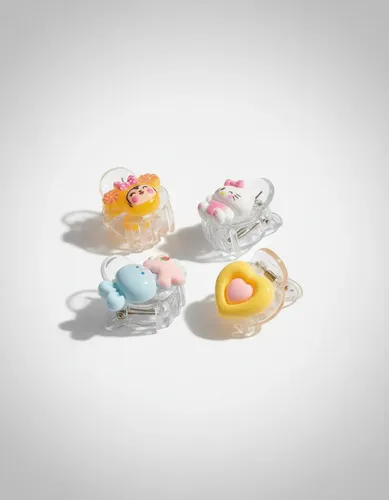 Accesorios Pelo Niña Pinzas Kawaii X4 Broches Personajes